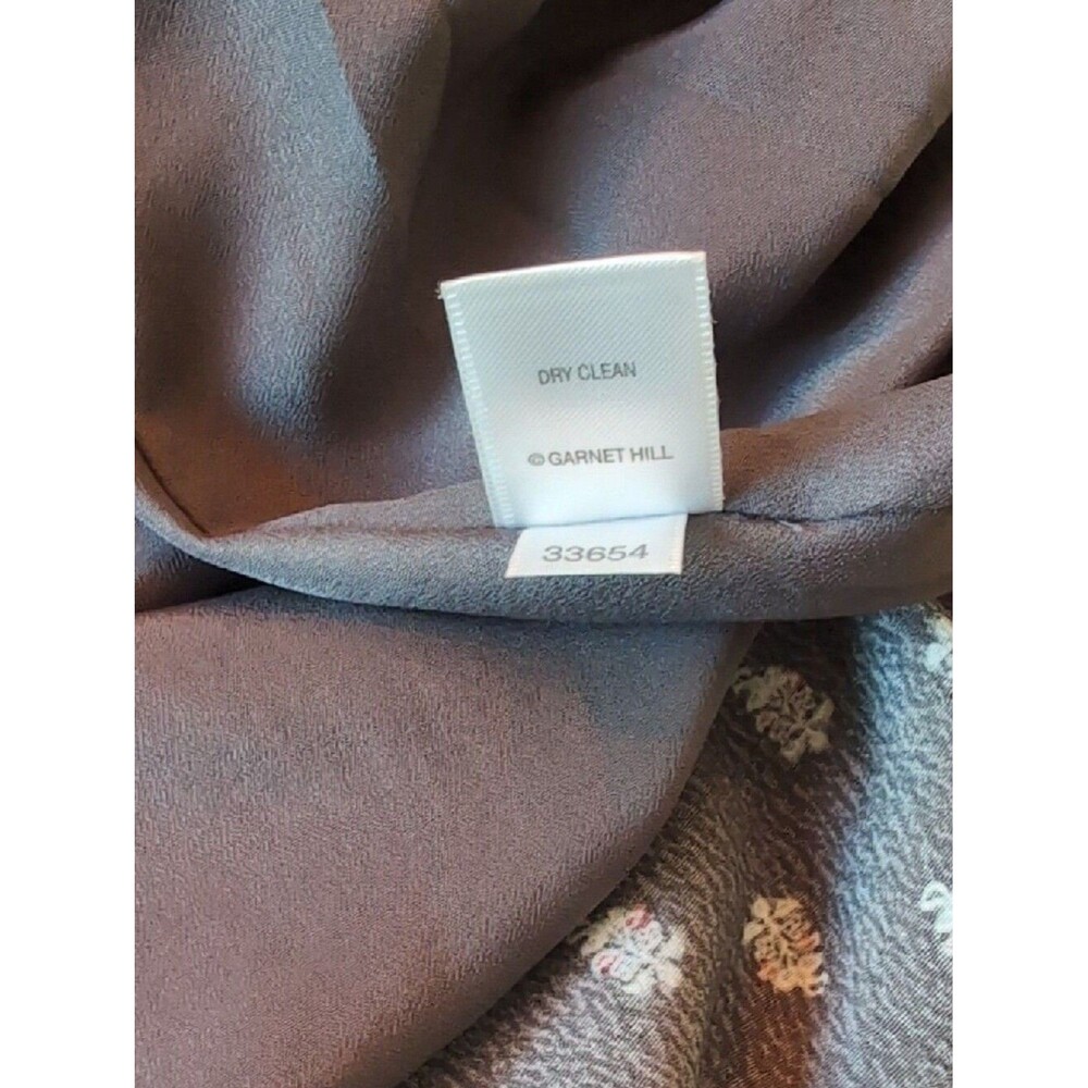 Garnet Hill | Bohemian Pocket Detail Dress | 12 | Gray & White - Picture 11 of 11
